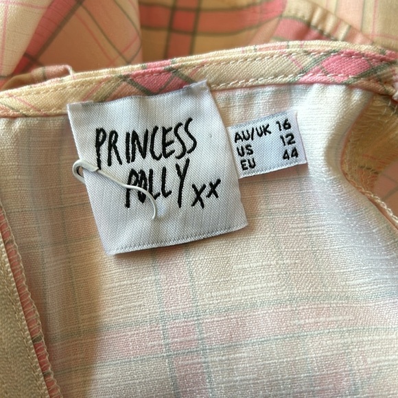 NWT Princess Polly Check Mate Mini Multi Skirt Set In Pink Size 12 - Picture 8 of 16